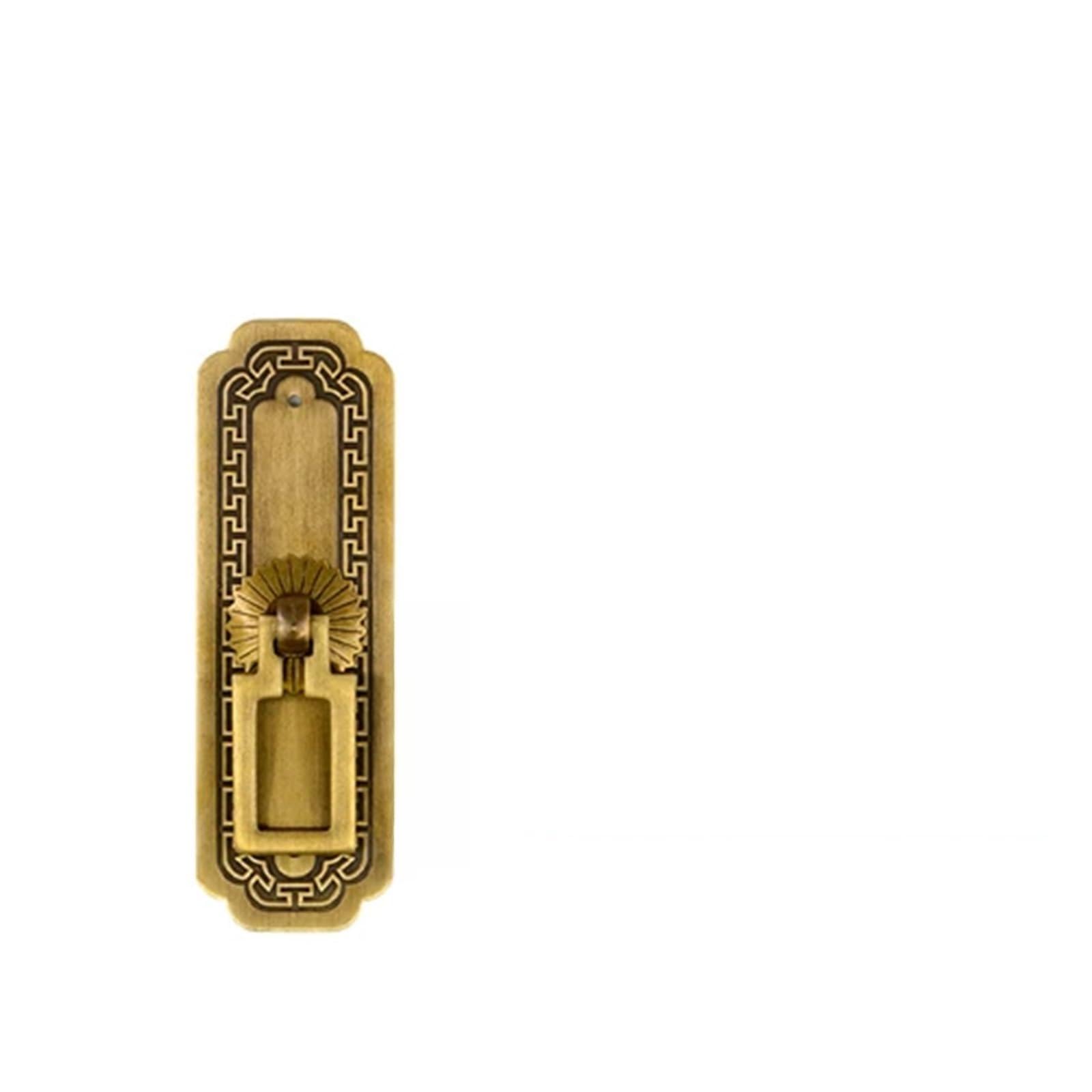 KDHCVKZ 1pcs Cabinet Door Straight Bar Brass Handle Antique Bookcase Wine Cabinet Wardrobe Handle Antique Mahogany Furniture Brass Accessorie(Bronze 10cm B)