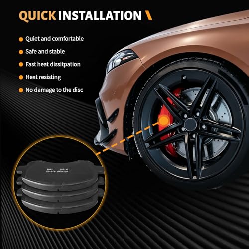 Image of D866 Front Semi-Metallic Disc Brake Pad Set Fit For Jeep Compass /Patriot 2007-2008,For Dodge Caliber 2008-2009 R /T, For Chrysler Sebring 2001-2003, For Mitsubishi Eclipse /Galant 2001-2012