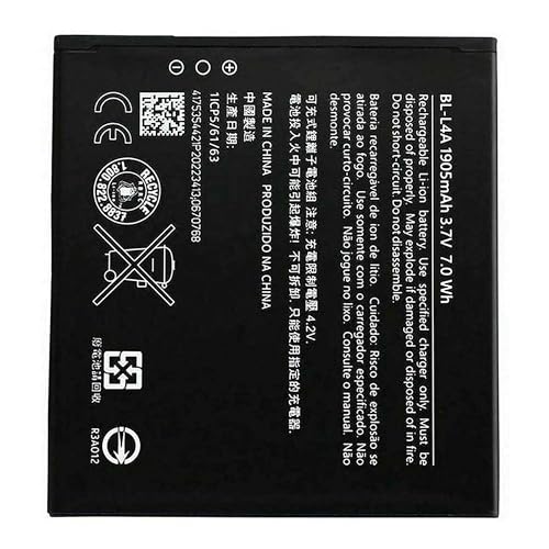 Batería compatible con Nokia Lumia 535 540 BL L4A BL L4A Alta capacidad 1905mAh con kit de desmontaje incluido