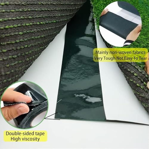 RHBHY Kunstrasen Klebeband Starkes Doppelseitig 1Stk Kunstrasenband Künstliches Grasband 50mm x 5m Kunstrasen Nahtband Hochviskoses Selbstklebeband für Rasen grüne Wiese (1Stk)