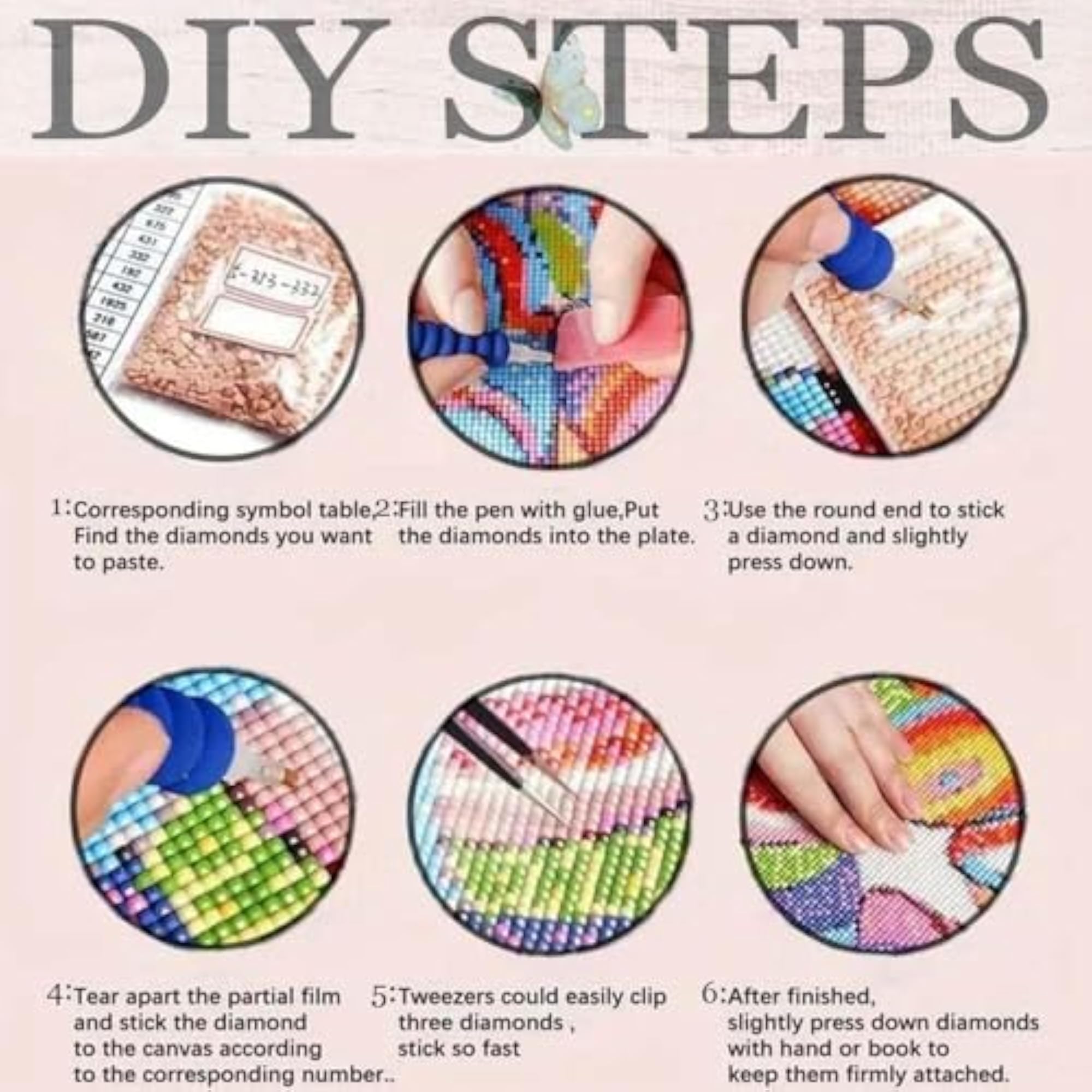 5D DIY Diamond Painting Kits for Adults, Round Diamond Art