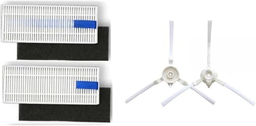 Vista 5 de Cepillo lateral, filtro, piezas de repuesto. Compatible con Tefal Rowenta RR6925WH RR7387WH RR7275WH RR6875WH RR6943. Piezas de aspiradora