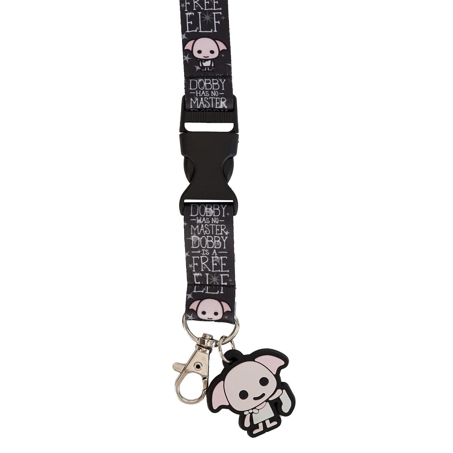 Loungefly Harry Potter Dobby All Over Print Lanyard with Dobby Charm