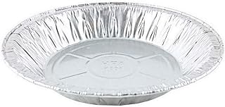 PACTOGO 6" Aluminum Foil Pie Pan 50/Pk - Disposable Small Mini Baking Tin Plate - Ideal for Pies, Sweets, Tarts (Pack of 50)