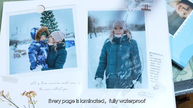 Libro de Fotos Personalizado | Álbum Fotográfico de Tapa Dura 8x11" con Páginas Glossy Impermeables y Apertura Total | 18 Páginas Premium para 30-40 Fotos (hasta 70 con diseños creativos) | Álbum de Boda, Libro de Recuerdos del Bebé, Scrapbook miniatura 6