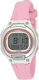 Relógio Feminino Casio Digital LW-203-4AVDF - Rosa/Branco