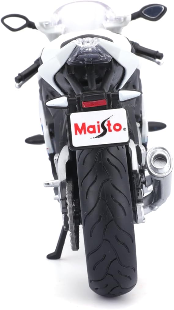 Maisto 1/12 BMW S1000Rr Motorcycle, White/Red/Blue Multi