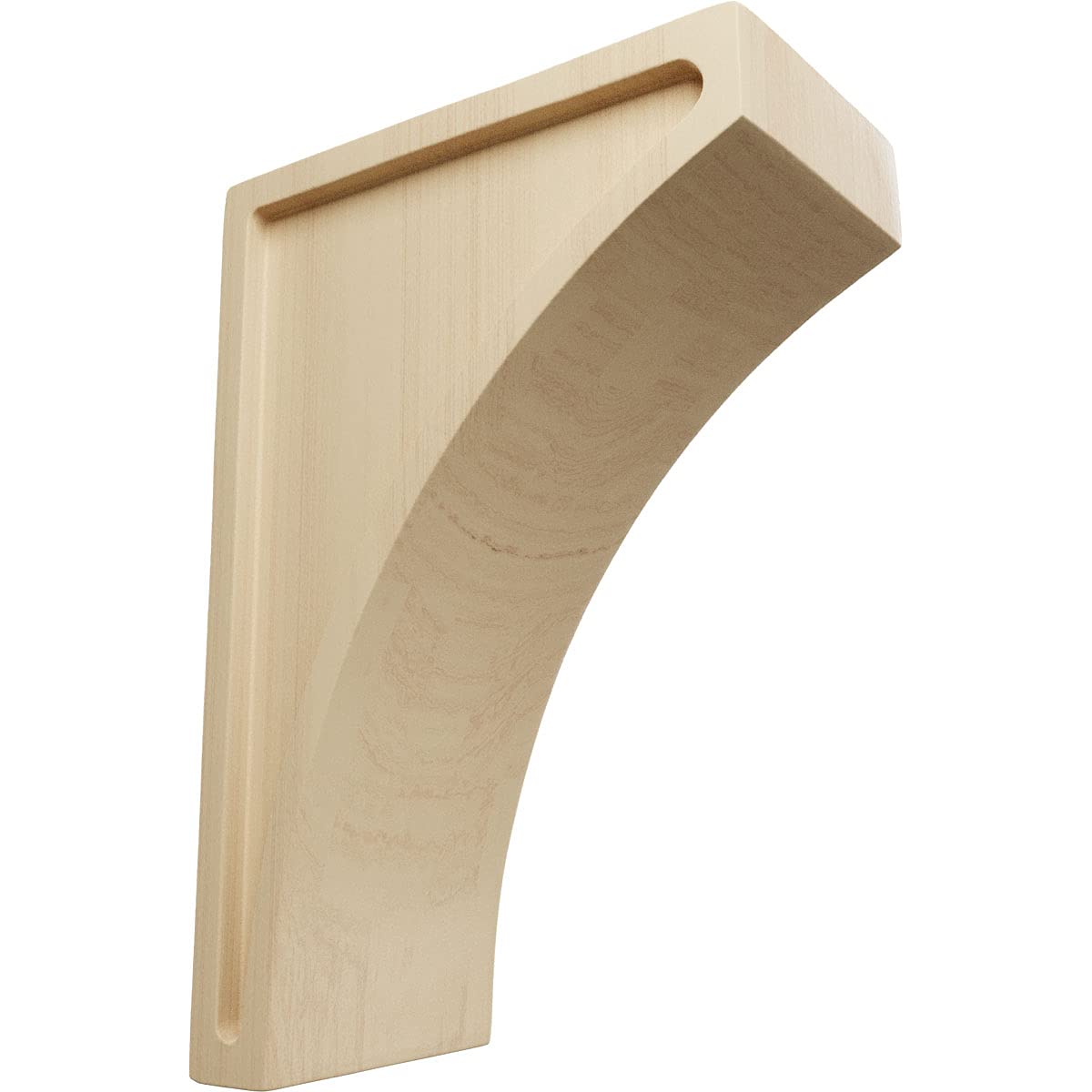 Ekena Millwork CORW03X05X08LWRW Wood Corbel, 3"W x 5 1/2"D x 8"H, Rubberwood