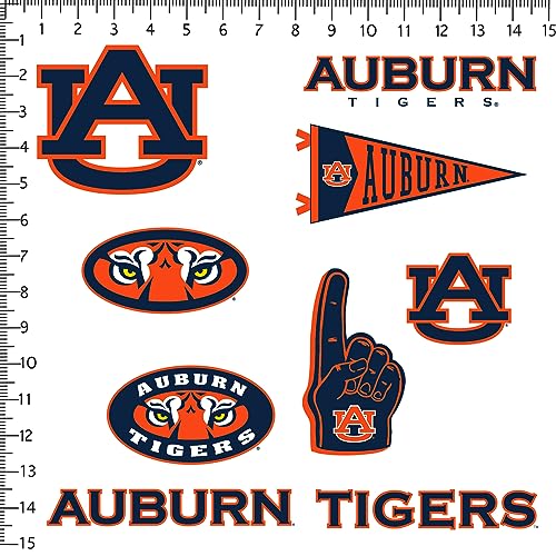 Image of Auburn University 9ct Vinyl Large Deluxe Stickers Variety Pack - Laptop, Water Bottle, Scrapbooking, Tablet, Skateboard, Indoor /Outdoor - Set of 9
