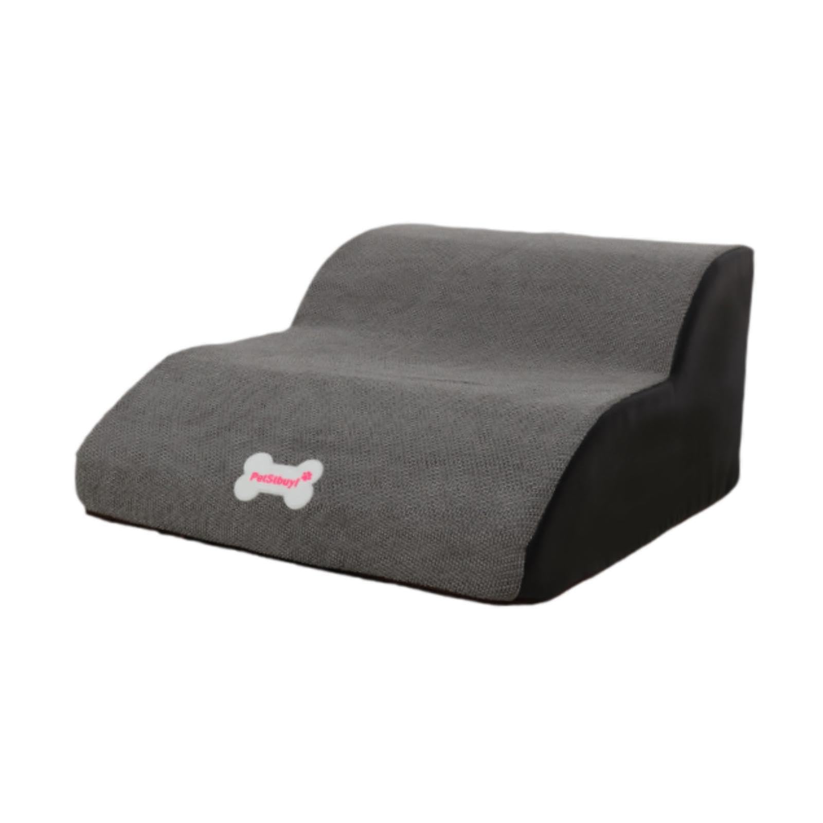 Escalier pour Chien, Deux Marches, échelle pour Animaux, Rampe D'accès pour Canapé, Housse Amovible, éponge de Polyester Douce, Antidérapant, pour