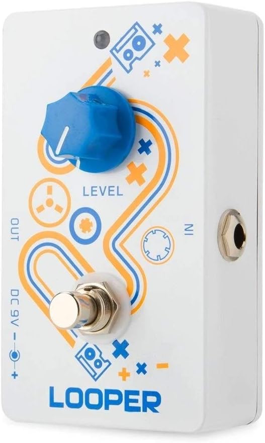 Guitar Effectors True Bypass Unlimited Recording Playback Function CP-33 Louper Guitar Effect Pedal Guitar Accessories (Color: White, Size: One Size)