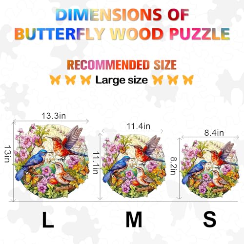 Kaayee Birds And Butterflies Wooden Puzzles For Adults thumb #3