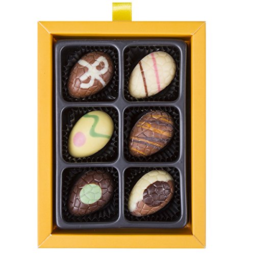 Happy Easter 6 Eggs - 6 gevulde chocolade paaseitjes | Paascadeau | Chocolade voor Pasen | Chocolade eitjes | Paasgeschenk voor volwassenen | Vrouwen | Mannen - Image 4