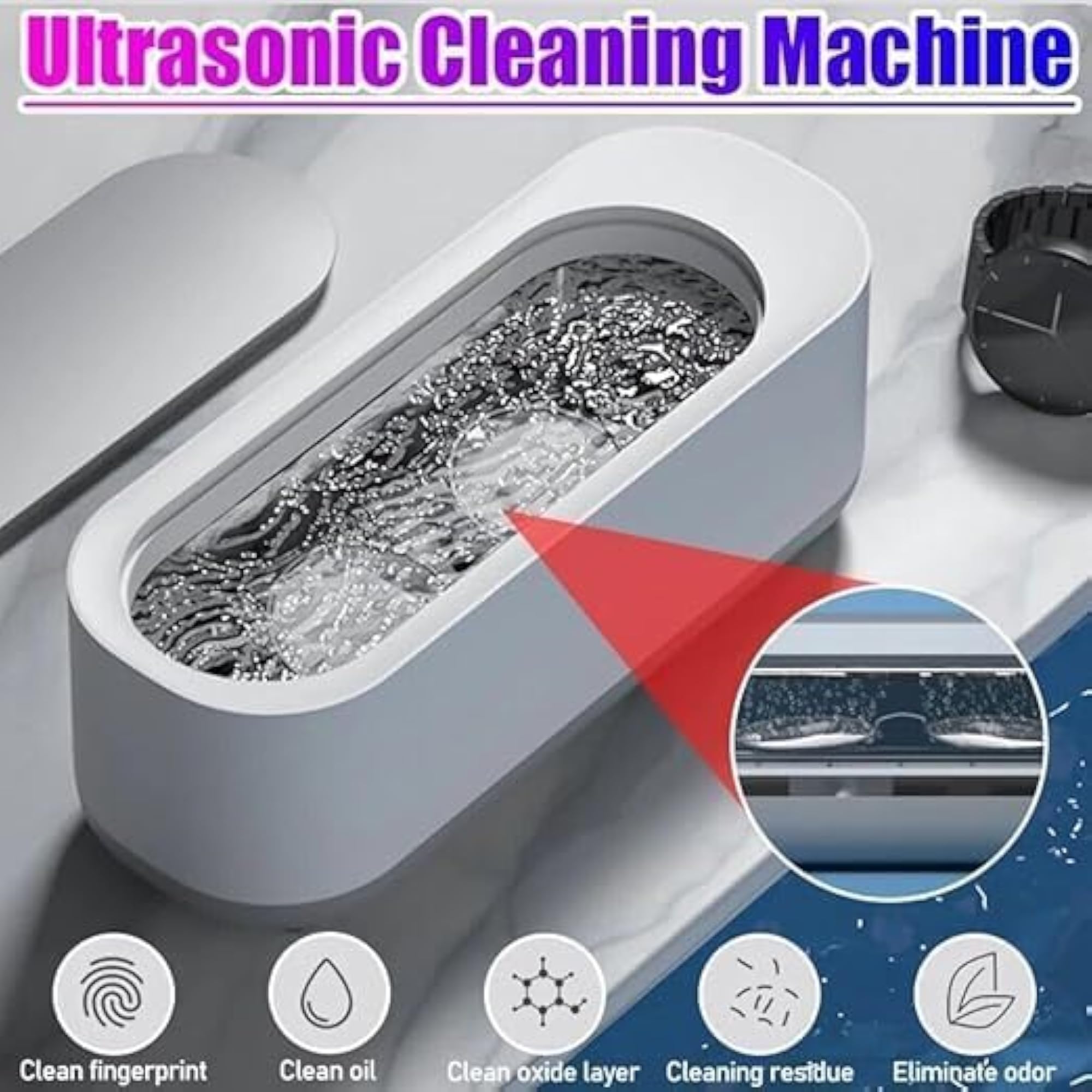 Portable Ultrasonic Jewelry Cleaner Machine