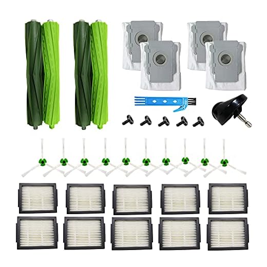Reservdelar för iRobot Roomba i7 i7 + i7 Plus E5 E6 E7 Robot Dammsugare Tillbehör Gummiborstar Hepa-filter Sopväskor Sidoborstar