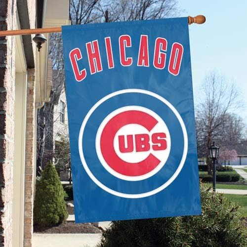 Party Animal Official Major League Baseball Fan Shop Authentic MLB Man Cave Flag (Chicago Cubs)