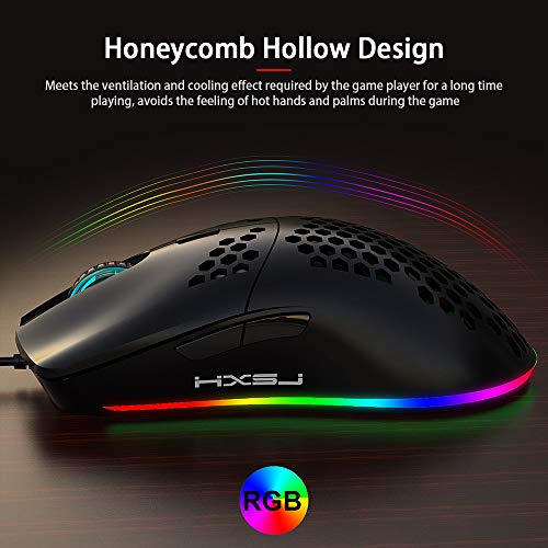Docooler Mouse Gamer USB HXSJ J900 RGB