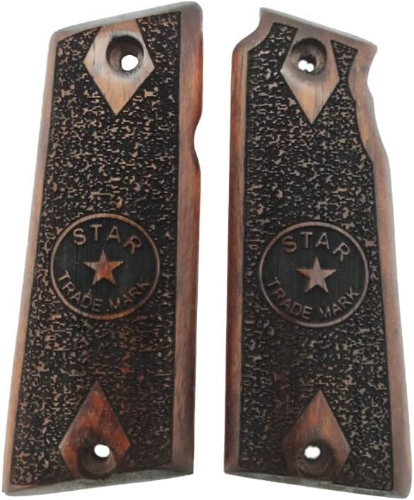 Wooden Grips Compatible with Compatible with Star Süper B Pistol Grip Handmade from Walnut Wood Ars.05