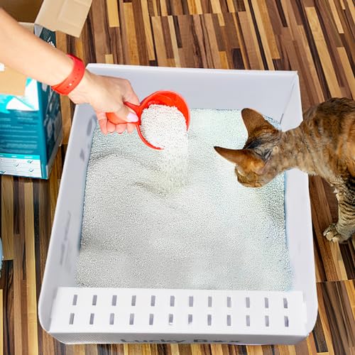 Caja de arena desechable para gatos 16.5 x 13 x 5.1 in miniatura 6