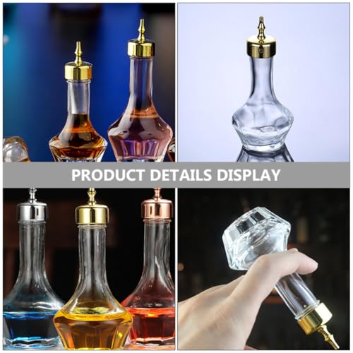 Botella de bitter de vidrio Angoily para coctelería elegante en barra y hogar 5