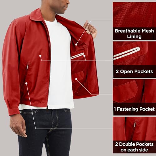 Image of London Fog Men's Auburn Zip-Front Golf Jacket
