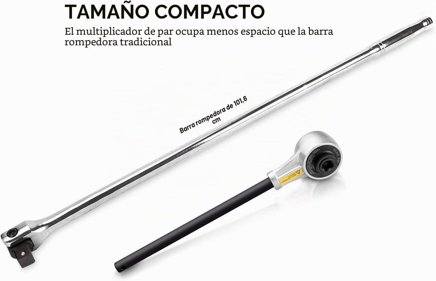 Neiko PRO 03716B - Llave multiplicadora de par de 3/4 pulgadas | 2,200 pies libras| Acero Cr-Mo/Cr-V