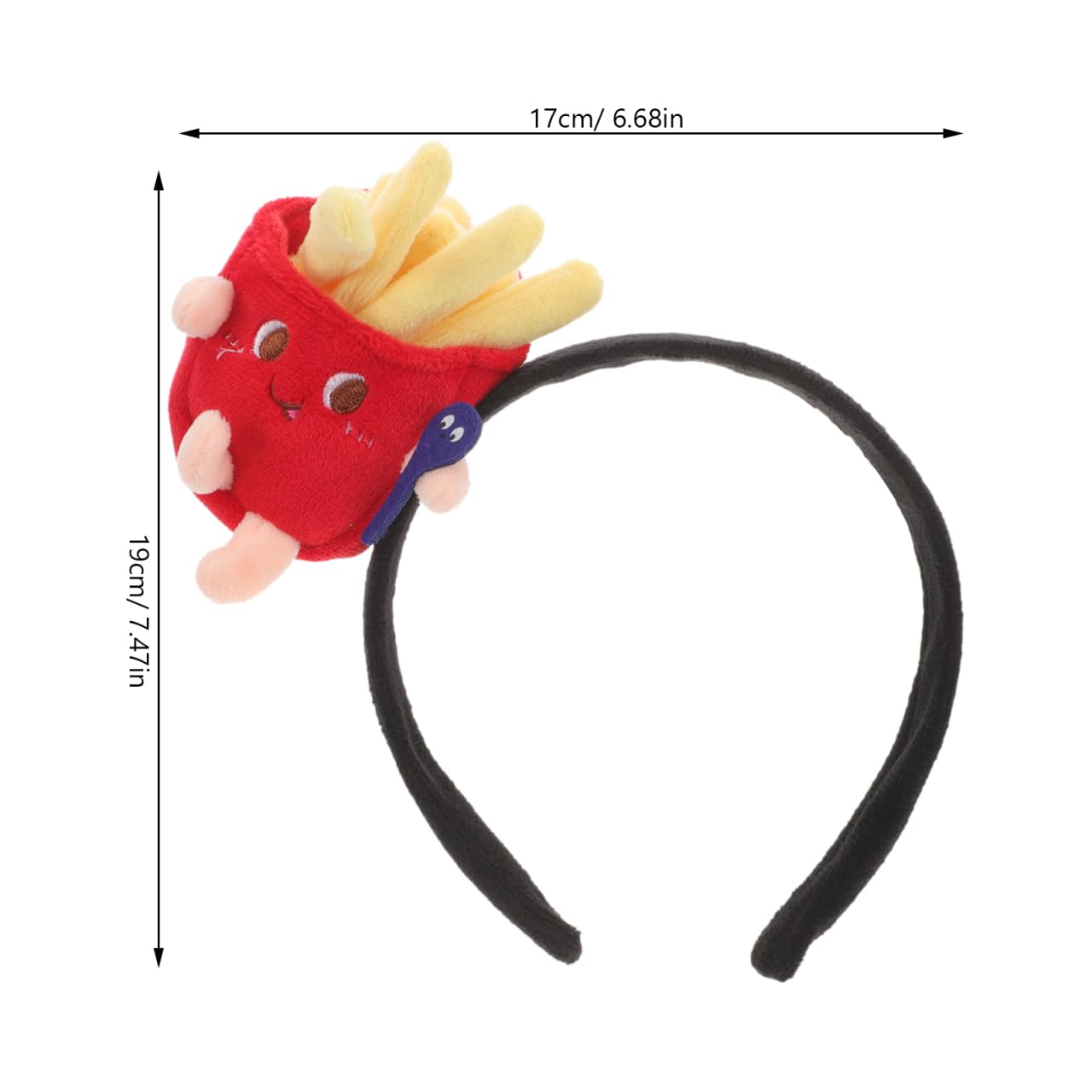 Garneck Chapeau De Frites - Costume Amusant Bandeau Frites Pour Fêtes Halloween Cosplay Accessoire Restauration Rapide