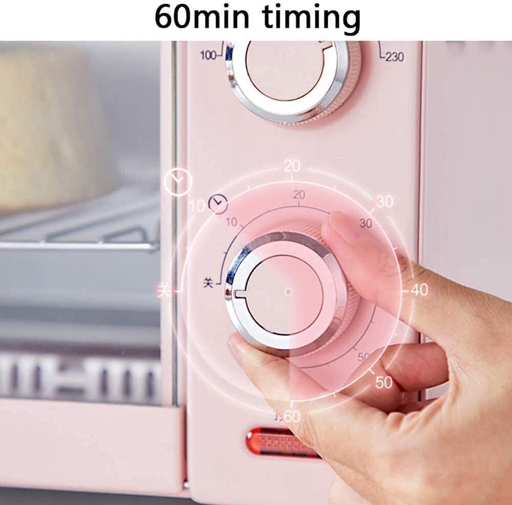 11L minipiekarnik elektryczny 1000W piekarnik maszyna do chleba domowego piec do pieczenia ciast gotowanie grill, pieczenie, tosty 60-minutowy zegar 0-230 ℃ regulacja temperatury (Color : A)