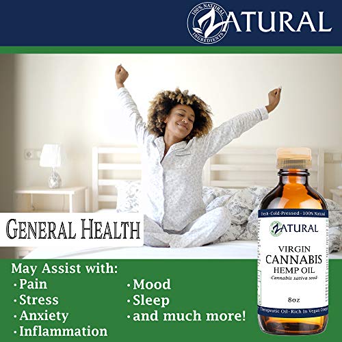 Hemp Oil Virgin, Cold-Pressed_100% Pure_No Fillers or Additives, Therapeutic Grade (NEW LOOK-SAME AMAZING PRODUCT) (1 Gallon)