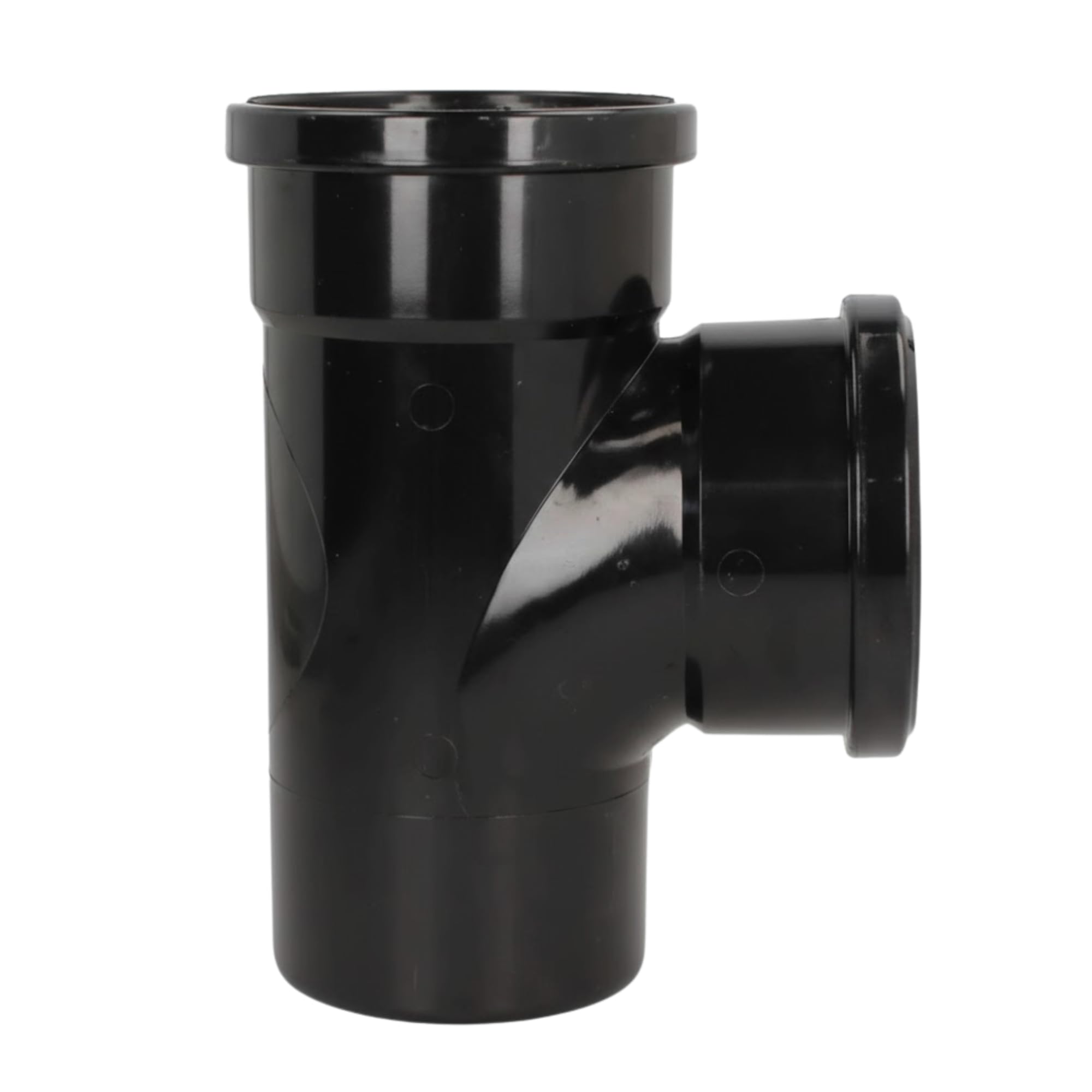 Double Socket 92.5 Degree Soil Pipe Branch Black, 110mm Push Fit Black Soil Pipe Ring Seal Branch Fittings