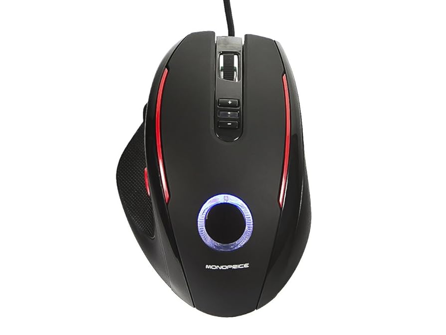 Amazon.com: Monoprice 5-Button Optical Laser Gaming Mouse
