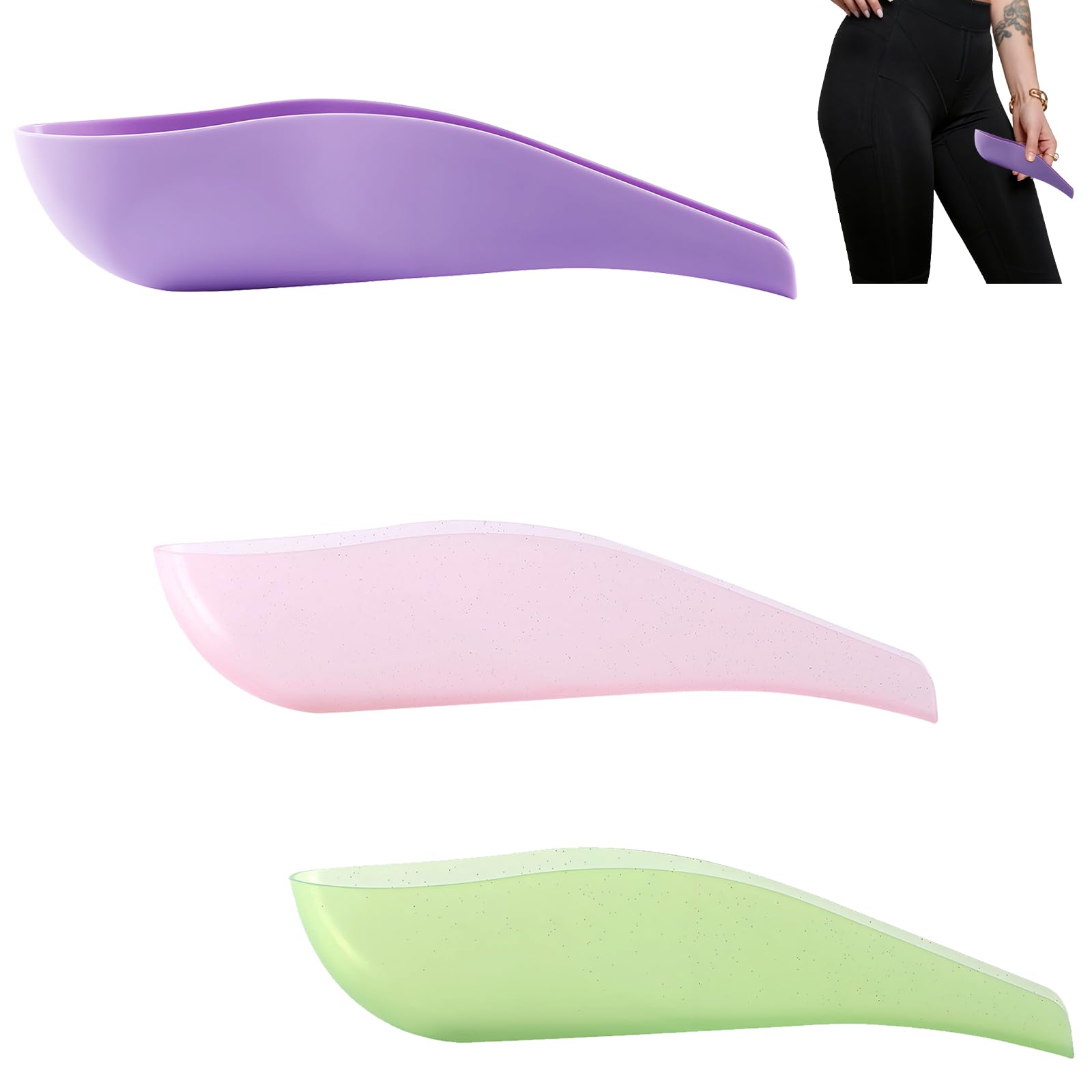 Quixotical Female Urination Device 3 Pack, Reusable PP Female Urinal Funnel, Portable Urinal for Women, Wild Camping Essentials, Festival Accessories, Car & Travel Essentials