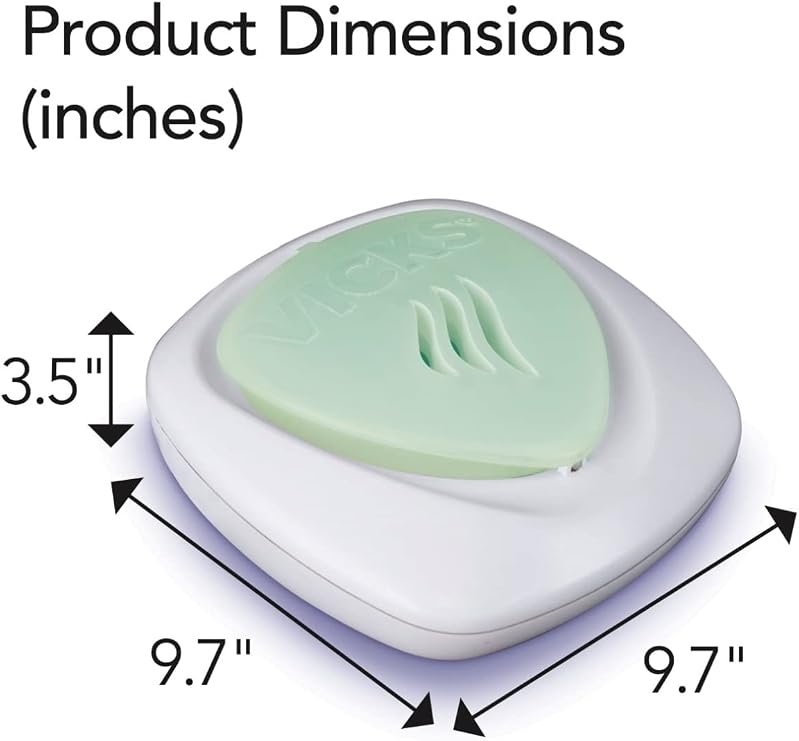Vicks Waterless Menthol Vaporizer for Adults, 5 Pads