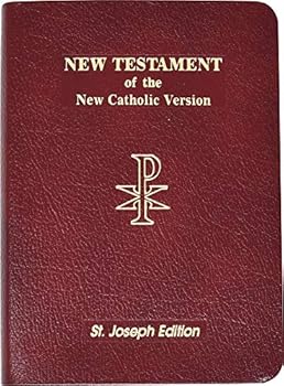 Hardcover St. Joseph N.A.B. New Testament Vest Pocket Edition 650/13 - Burgundy Bonded Leather Book
