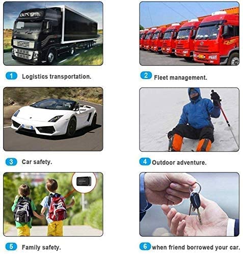 Strong Magnetic Gps Tracker,Car Gps Tracker,Gps/Gsm/Gprs Tracking System With No Monthly Fee, Wireless Mini Portable Magnetic Tracker Hidden For Vehicle Anti-Theft/Teen Driving (Black) #TOP1