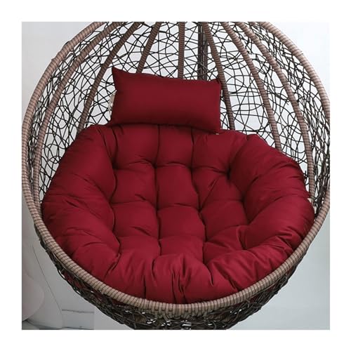 Cojín colgante para silla, cojín de repuesto para sillas colgantes al aire libre, cómodo cojín de asiento para cestas colgantes