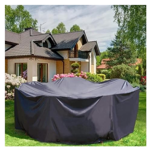 Housse de protection pour meubles de terrasse ronds lors de l'hivernage