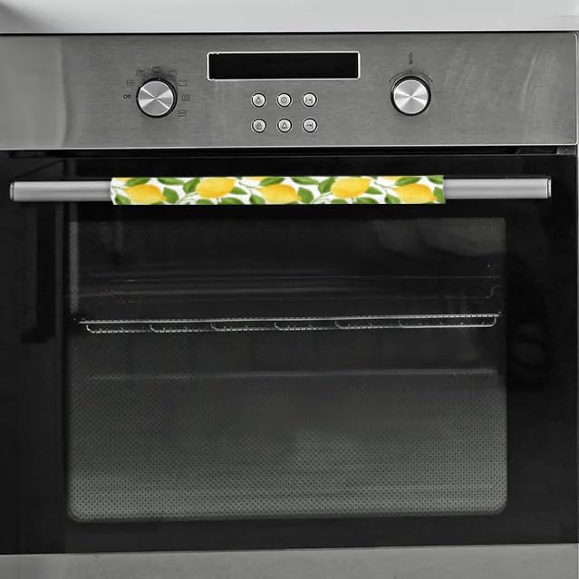 Miniatura 7 de Pardick Juego de 2 fundas de verano para manija de puerta de refrigerador, lindo limón, lavables para electrodomésticos de cocina, protectores