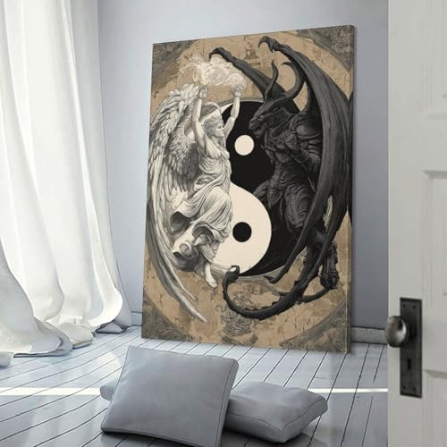 Tableau mural Yin Yang Anges : transformez l'ambiance de votre chambre