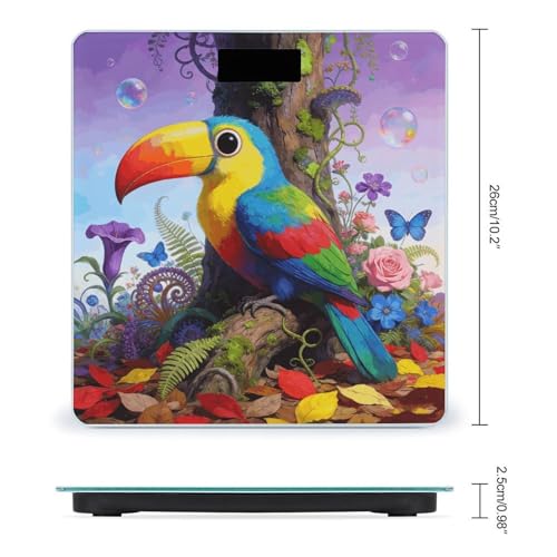 Báscula digital Multi Colour Jungle para baño, 180 kg miniatura 2