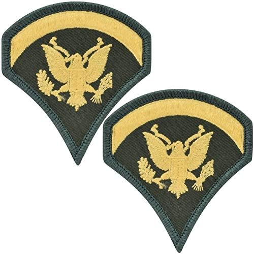 Amazon.com: U.S. Army Specialist E-5 SPEC-5 Rank TAB Patch - Color ...
