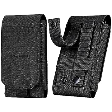IronSeals Bolsa Tactical Molle para telemóvel, bolsa de cintura universal para iPhone 16 Pro Max/16 Pro/15 Pro Max/14 Pro Max/13 Pro Max/12 Pro Max/11 Pro Max, Samsung S24/S23/S22/S21/S20 Plus