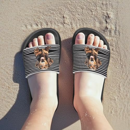 Kids Slides Boys Girls Toddlers Shower Slippers Cute Cartoon Open Toe Sandals Cushioned Thick Sole Beach Pool Shoes2