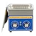 CREWORKS Ultraschallreinigungsgerät Edelstahl 1,3L Ultraschallreiniger mit Heizung Timer Ultrasonic Cleaner für Zahnprothesen Schmuck Brillen Uhren Gläser Ultraschall-Reinigungsgerät mit Knöpfen