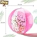 FUTUREPLUSX 2PCS Glitter Beach Balls, 16 Inch Inflatable Pool Toys, for Beach Party Favor