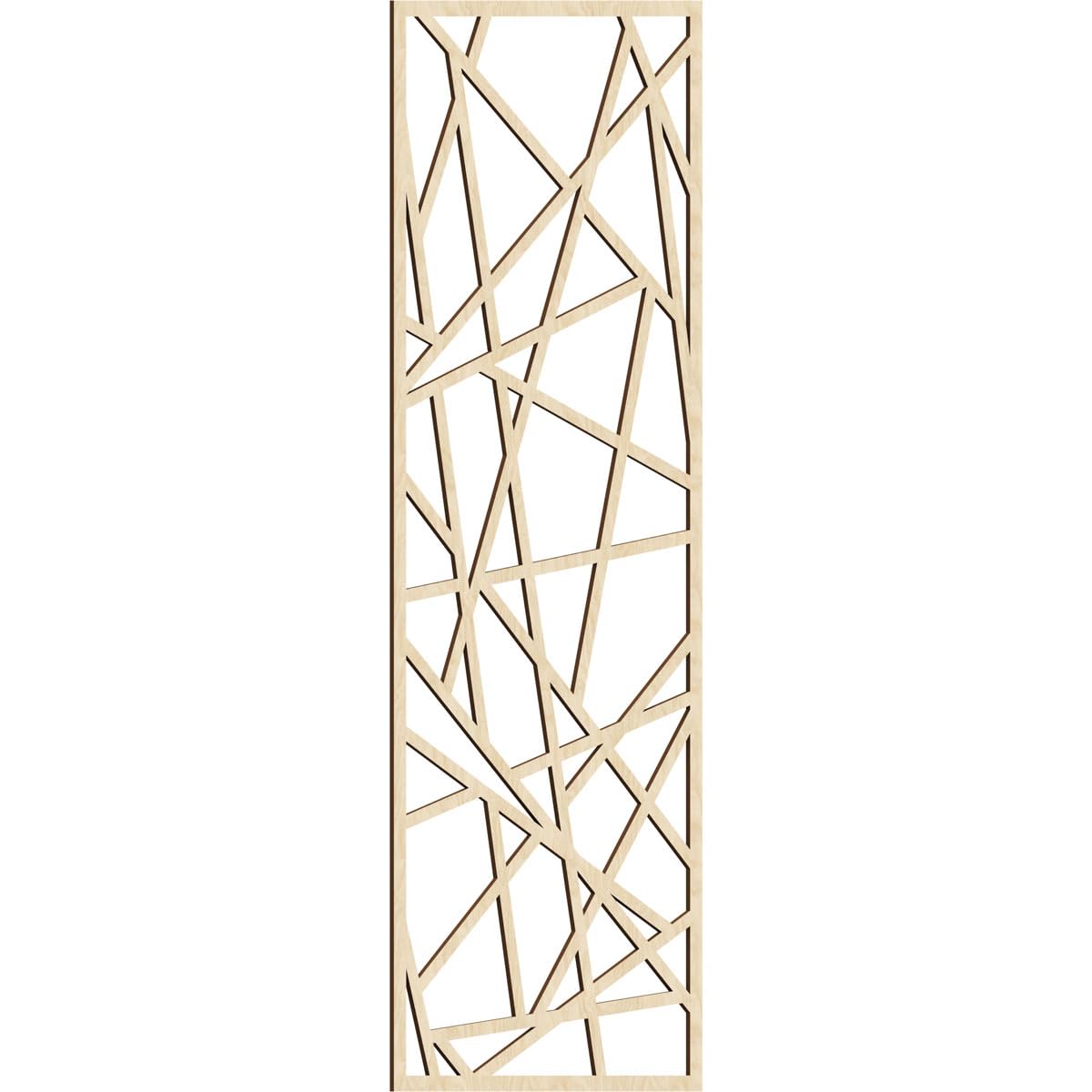 Conway Decorative Pierced Fretwork Wood Wall Panels, 27 3/8"W x 69 3/8"H x 1/4"T, Birch
