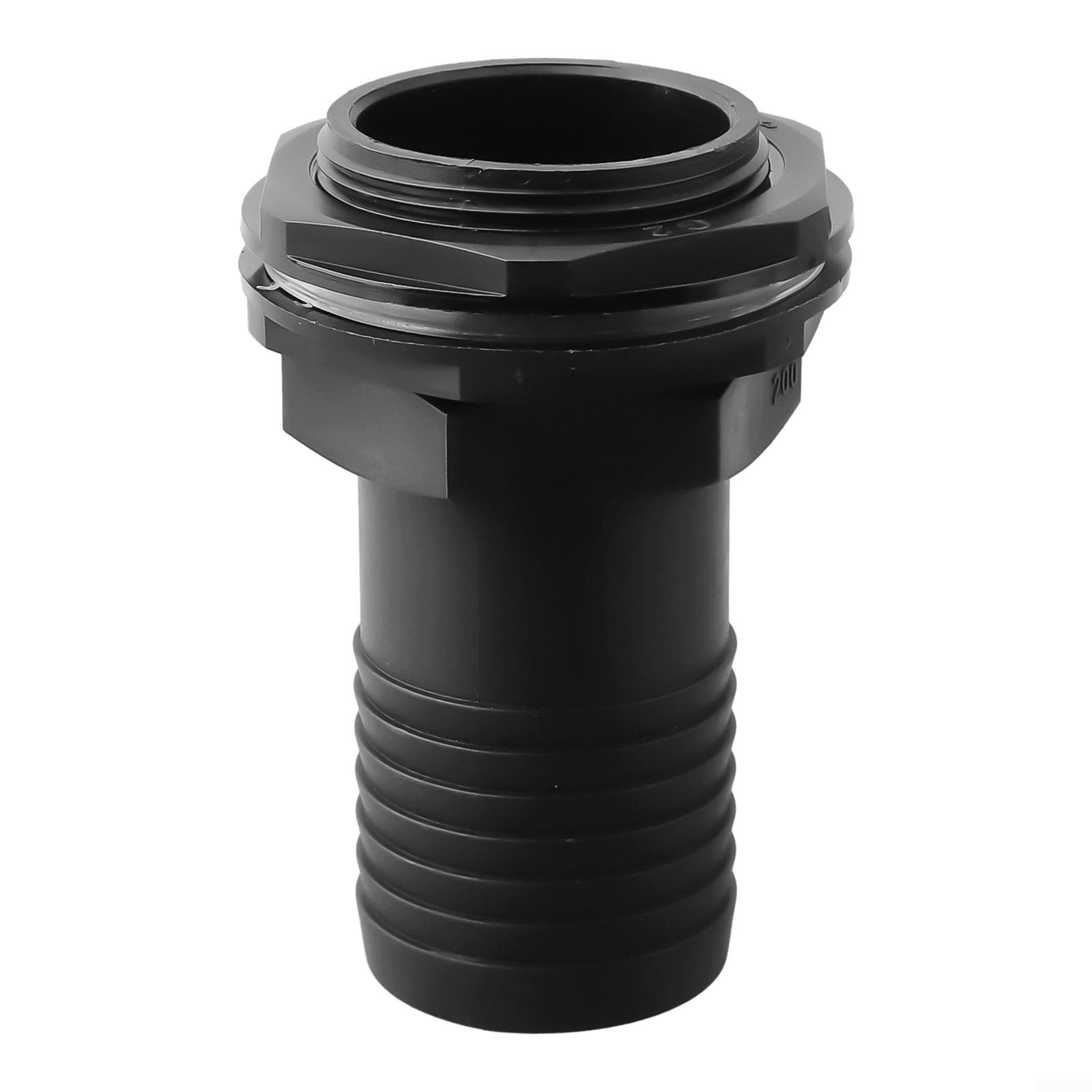 Water Butt Tank 1in Overflow Connector with Nut and Washer Fits 1in Overflow Pipe Plastic 3/4in BSPM Threaded Quick Connection Leak-Resistant Lock Nut for Rainwater Storage Garden Tanks(3)