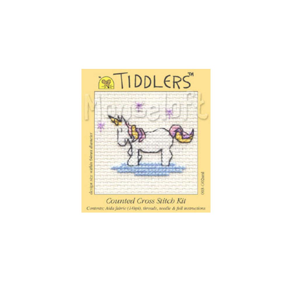 Mouseloft Tiddler Cross Stitch Kit - Small Unicorn