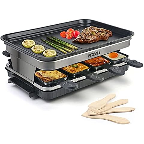 Parrilla eléctrica Kzai Raclette 8 Personas Cover
