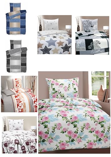 MB Warenhandel24 Bettwäsche Winter Biber Baumwolle attraktive Designs...